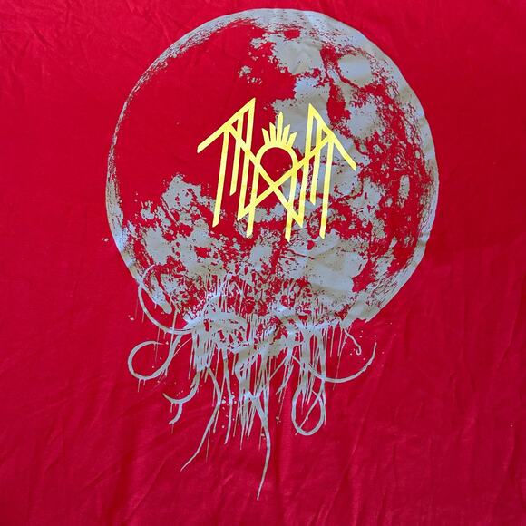 Sleep Token Men's Unisex Moon Filigree Graphic Red Band T-Shirt 2XL XXL NWOT - Picture 2 of 3